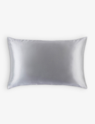Slip Queen Silk Pillowcase 51cm X 76cm In Silver