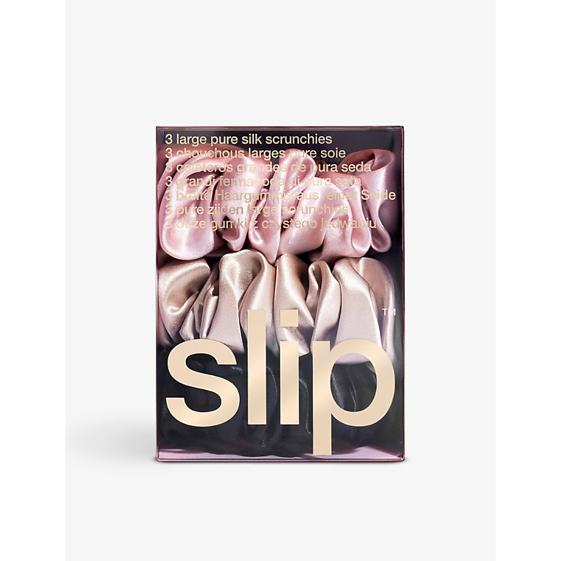 Shop Slip Multi Silk Scrunchies Pack Of Three