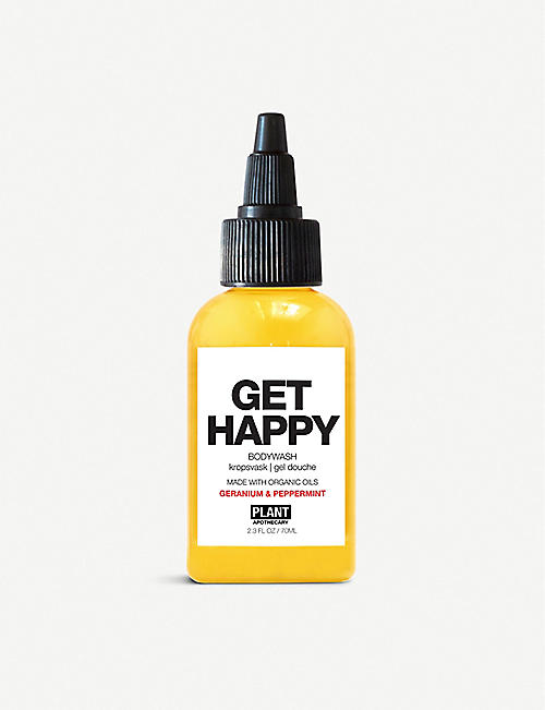 PLANT APOTHECARY: Get Happy travel body wash 70ml