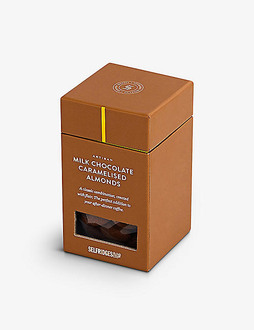 SELFRIDGES SELECTION: Milk Chocolate Caramelised Almonds 125g