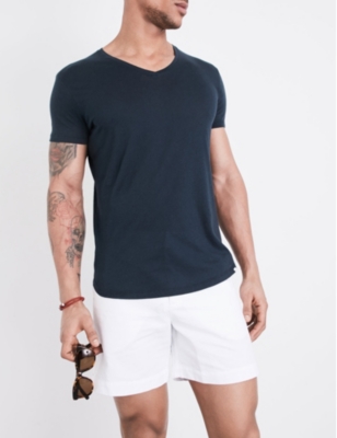 ORLEBAR BROWN Bulldog linen and cotton-blend shorts