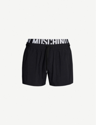 moschino black swim shorts