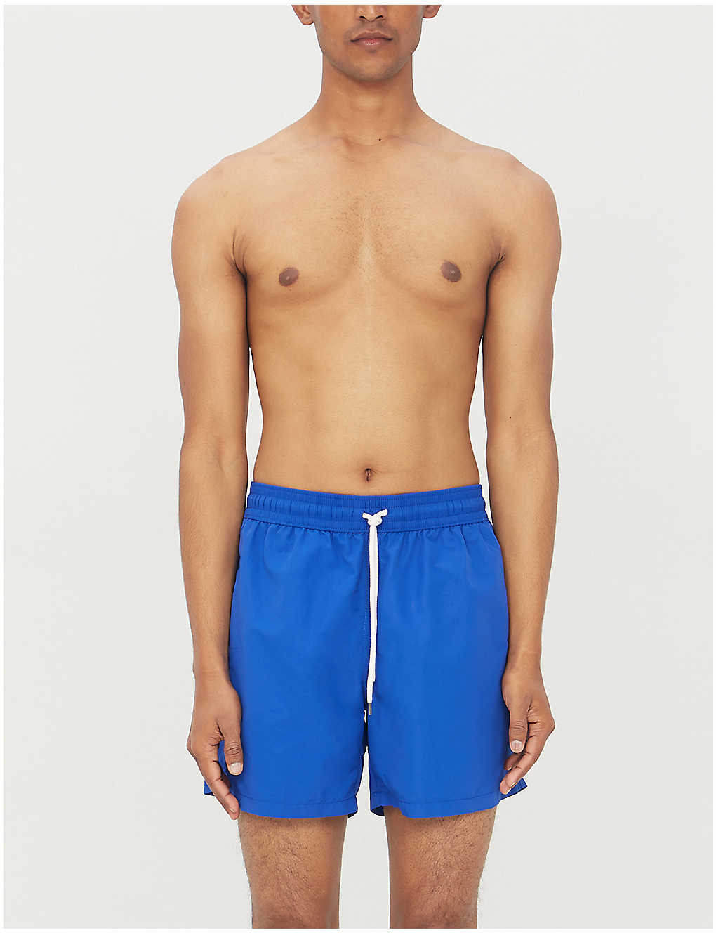 Shop Polo Ralph Lauren Traveller Logo-embroidered Swim In Rugby Royal (blue)