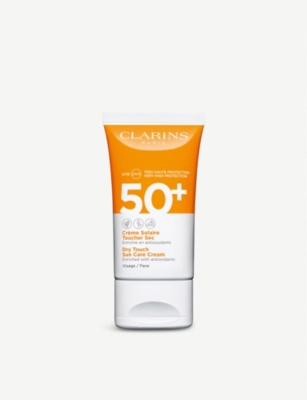 CLARINS: Dry Touch Sun Care cream for face SPF50 50ml