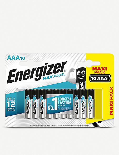 ENERGIZER: Max Plus AAA alkaline batteries pack of 10