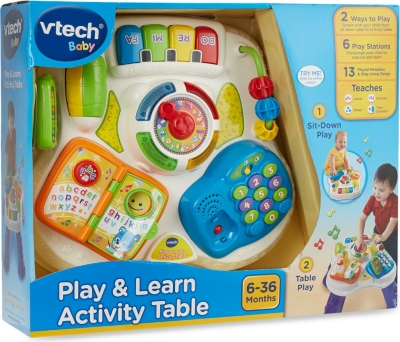 play and learn activity table