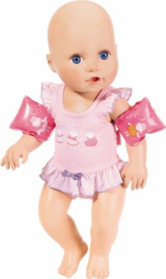 baby annabell swimming doll size