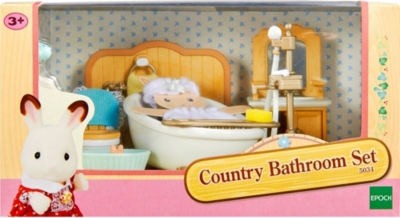 sylvanian families country bathroom set 5034