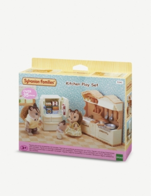 sylvanian families kitchen play set