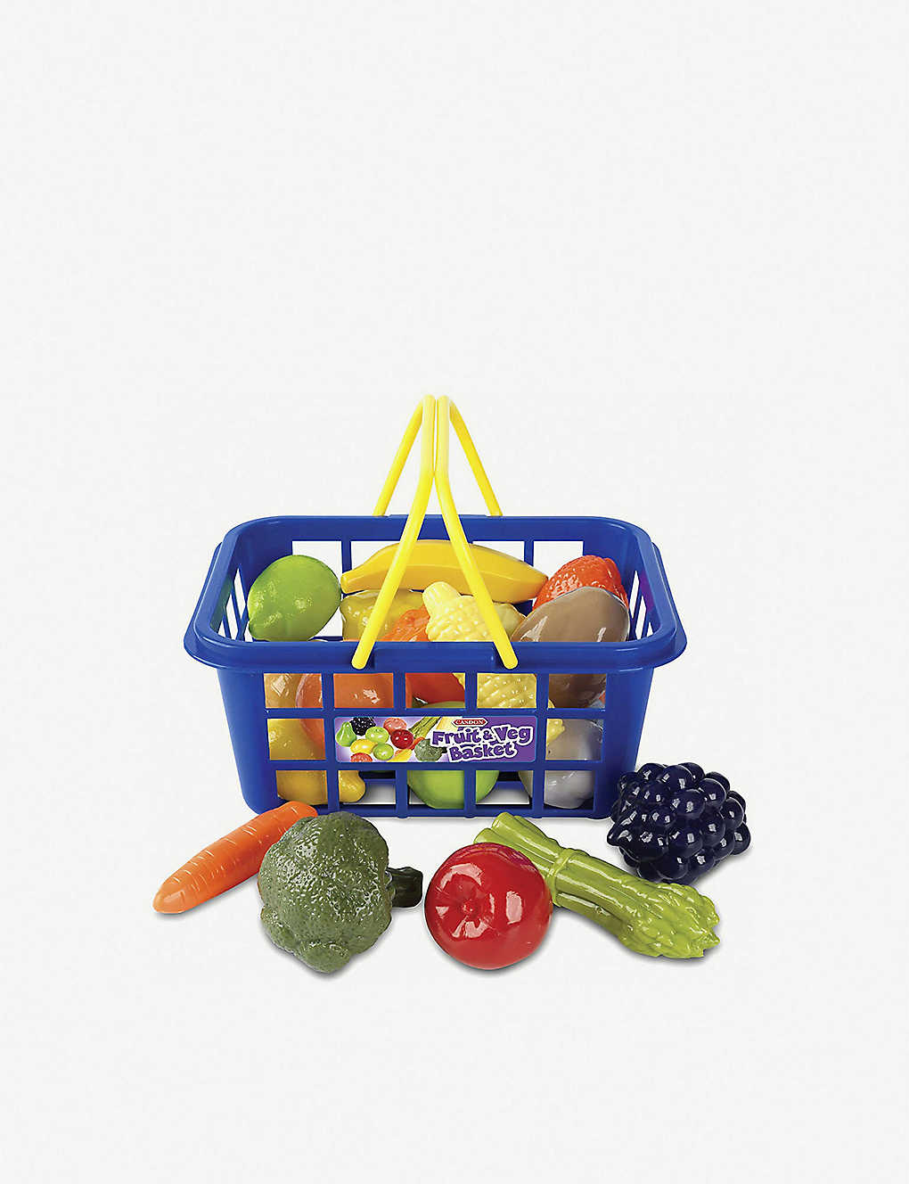 Casdon Fruit and Veg Basket Pretend Grocery Shopping Role Play Set 