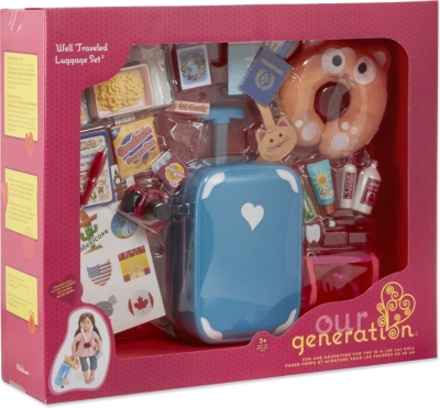 Our generation doll luggage set deals