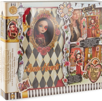 ever after high lizzie hearts spring unsprung book playset