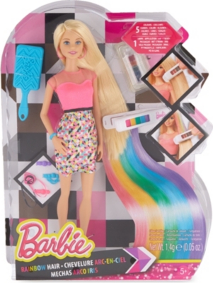 barbie rainbow hair doll