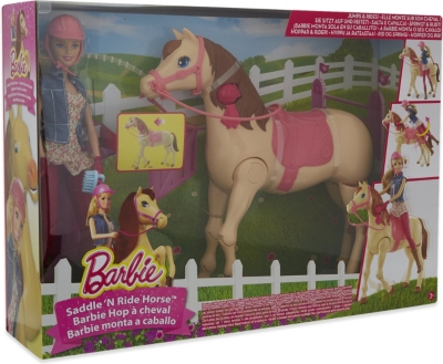 barbie saddle and ride horse