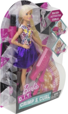 Barbie crimp discount and curl doll