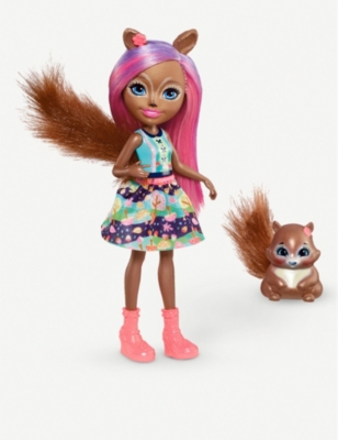 enchantimals sancha squirrel doll & stumper