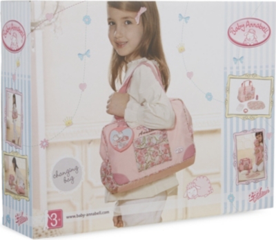 baby annabell with changing bag