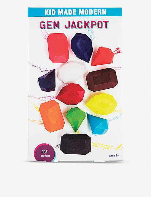 KID MADE MODERN: Gem Jackpot crayon pack of 12