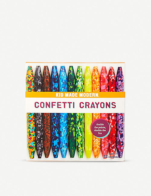 KID MADE MODERN：Confetti Crayons 12 件装