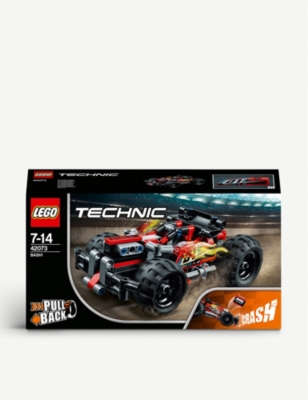 lego technic pull back crash