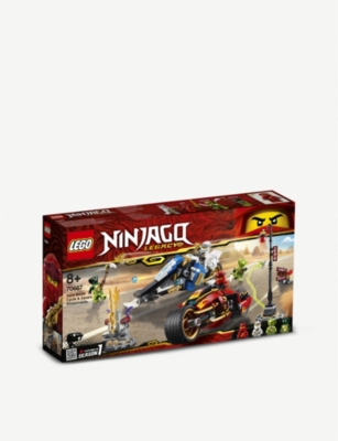 lego ninjago kai's blade cycle and zane's snowmobile