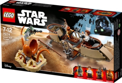 lego star wars desert skiff escape 75174
