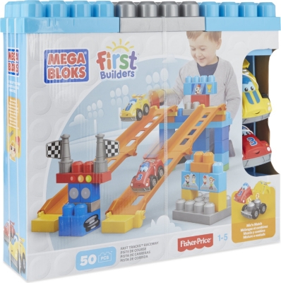 mega bloks first builders fast tracks raceway