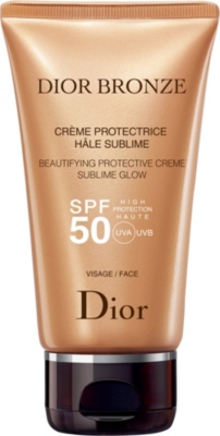 DIOR Bronze Beautifying Protective Creme Sublime Glow SPF 50 Selfridges