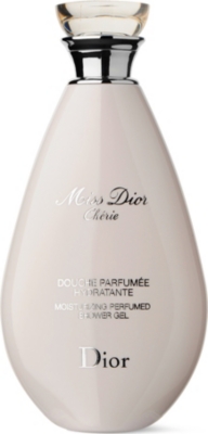 miss dior shower gel and body lotion