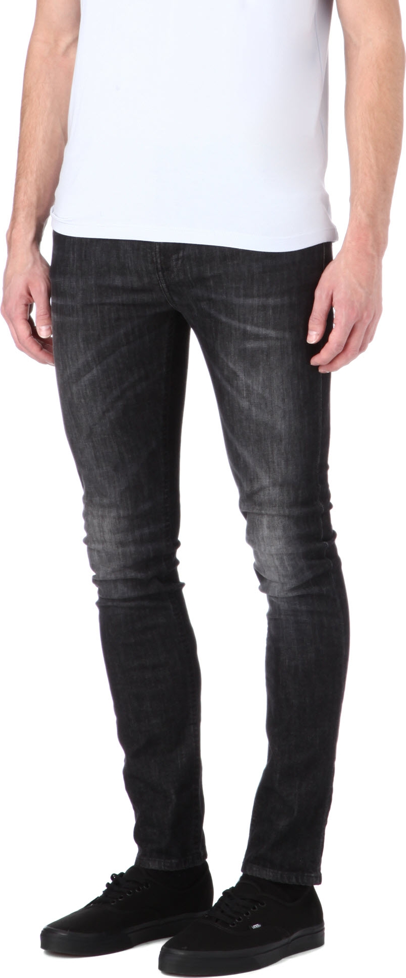 NUDIE JEANS   High Kai skinny fit tapered jeans