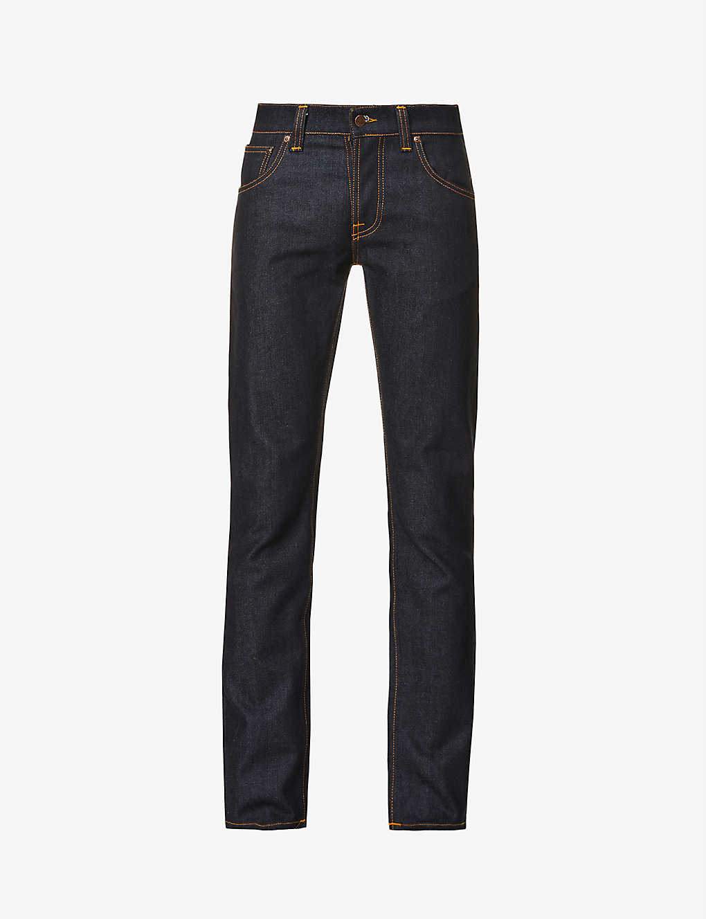 Shop Nudie Jeans Men's Dry True Navy Grim Tim Straight Jeans