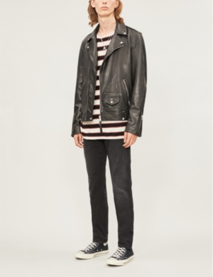 Replay Anbass Hyperflex Clouds Slim Stretch-denim Jeans In Black