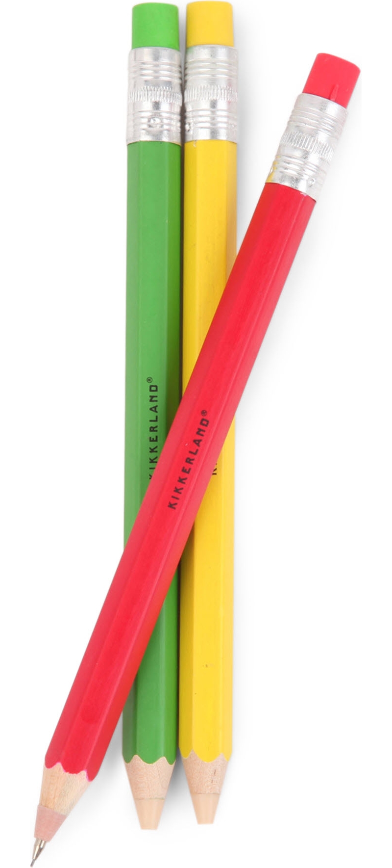 KIKKERLAND   Rainbow mechanical wooden pencils Set of three