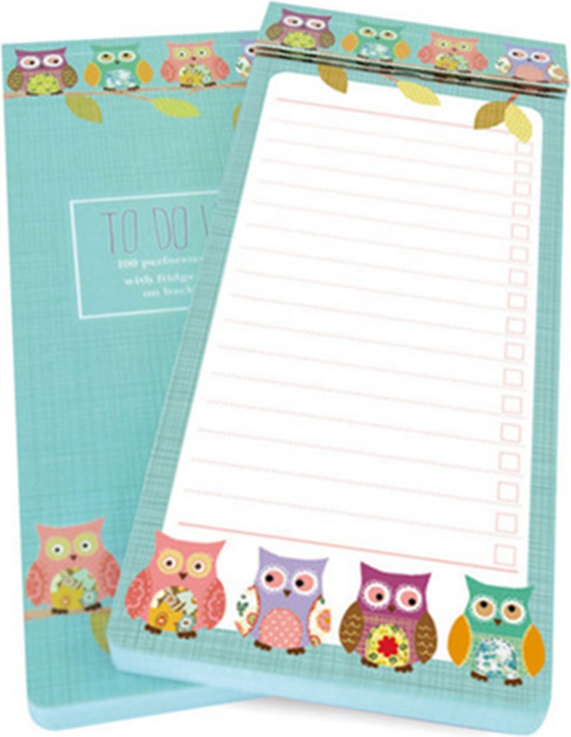 GO STATIONERY   Owls To Do list pad