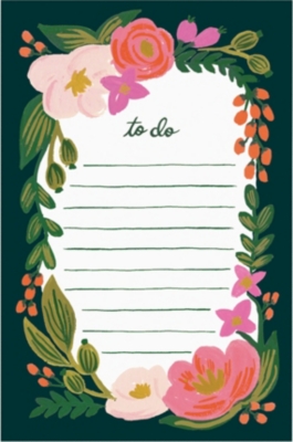 rifle paper to do floral notebook selfridgescom