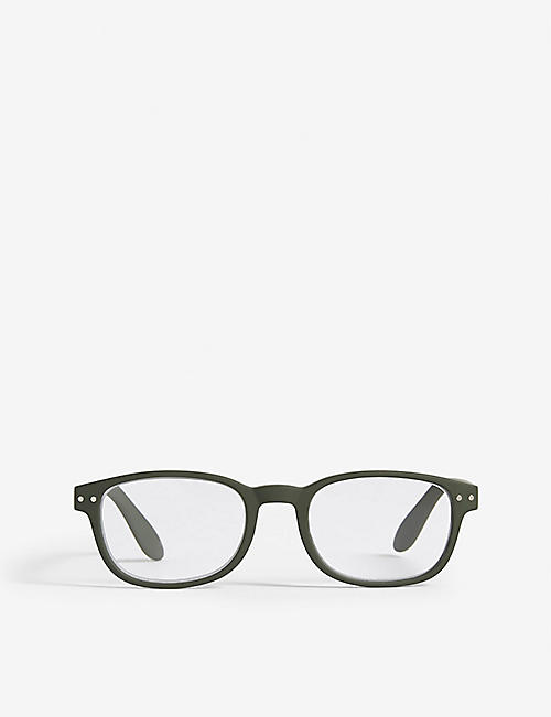 IZIPIZI: Letmesee #B rectangle-frame reading glasses +1.5