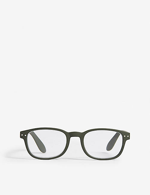 IZIPIZI: Letmesee #B rectangle-frame reading glasses +2.0