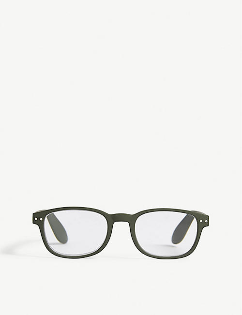 IZIPIZI: Letmesee #B rectangle-frame reading glasses +3.0