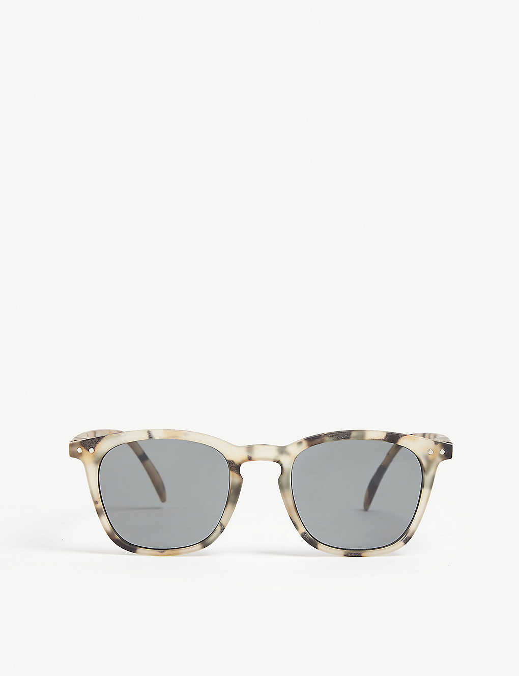 Izipizi Mens Brown And Grey #e Square-frame Sunglasses