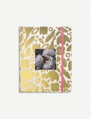 KATE SPADE NEW YORK Gold Floral diary 23.5cm x 19cm