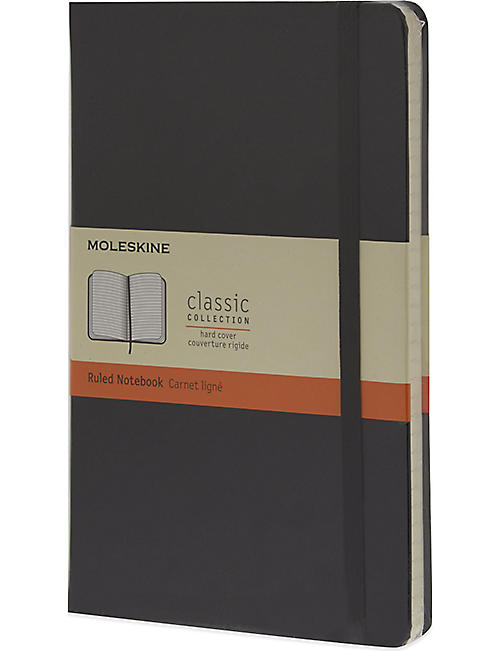 MOLESKINE: Classic hard-cover ruled notebook 21cm x 13cm