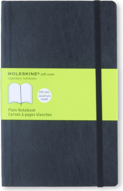 Soft large plain notebook