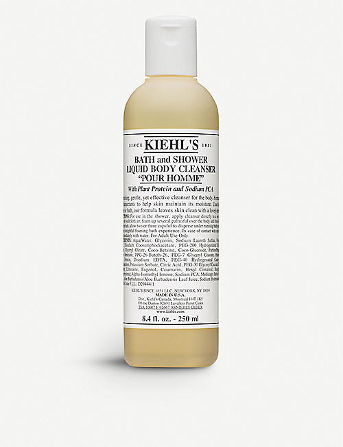 KIEHL'S: Pour Homme bath and shower liquid body cleanser 250ml