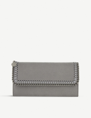 Grey Womens Wallets and cardholders Stella McCartney Wallets and cardholders Stella McCartney Falabella Continental Wallet in Blue 