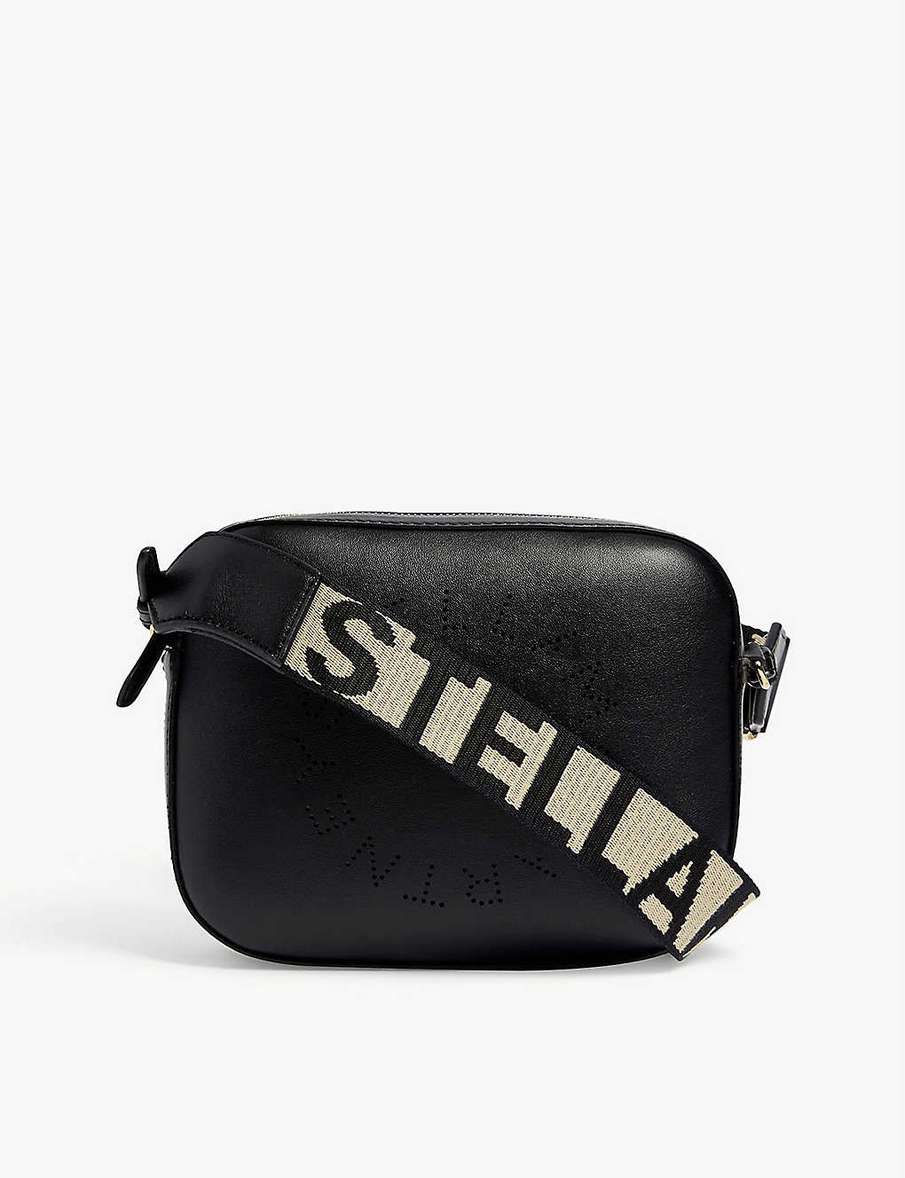 STELLA MCCARTNEY - Logo mini faux-leather cross-body camera bag ...