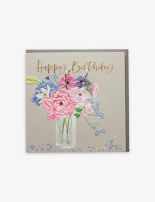 BELLY BUTTON DESIGNS: Happy Birthday card 21cm x 21cm