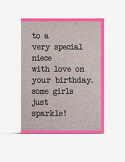 COUNTING STARS: To A Very Special Niece birthday greetings card