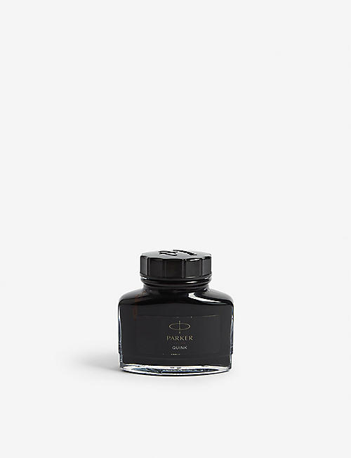 PARKER: Quink black ink bottle 57ml