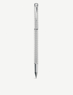 CARAN DACHE: Ecridor Chevron palladium-plated rollerball pen