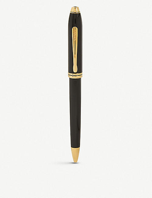 CROSS: Townsend polished black lacquer ballpoint pen